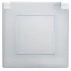 ETIKA Рамка 1 пост IP44 белая