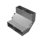 Угол вертикальный внутренний двухканальный 250х48,