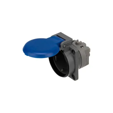 Розетка влагозащищенная с крышкой (панельная), с/з, с/у, 16 А, IP54, REXANT