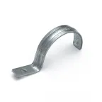 Скоба металлическая однолапковая усиленная противопожарная СМОУ d48-50 мм отв. d 6,5 мм (50 шт/уп)