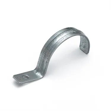 Скоба металлическая однолапковая усиленная противопожарная СМОУ d48-50 мм отв. d 6,5 мм (50 шт/уп)