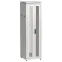 Шкаф напольный сетевой 19' LINEA N 42U 600х600мм передняя распашная перфорированная дверь задняя перфорированная серый