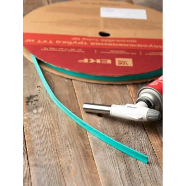 Трубка термоусаживаемая ТУТ нг 12/6 зелёная рулон PROxima