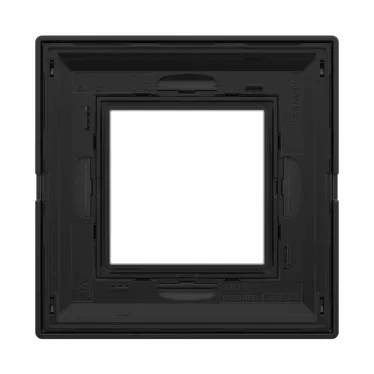 Рамка из металла, ''Avanti'', черная, 2 модуля