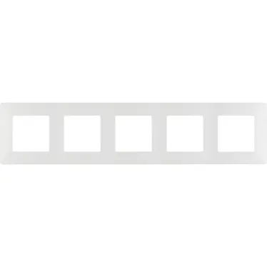 ETIKA Рамка 5 постов белая