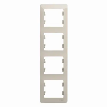GLOSSA рамка 4-постовая вертикальная молочный