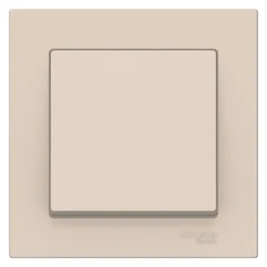 Выключатель одноклавишный ATLASDESIGN схема 1 10АХ в сборе бежевый