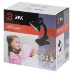 Светильник настольный на прищепке черный матовый N-102-E27-40W-BK