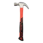 Молоток-гвоздодер с фибергласовой рукояткой 450 г