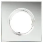 Светильник декор стекло квадрат MR16,12V/220V, 50W, хром/зеркальный DK8 CH/WH