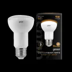 Лампа светодиодная LED 9 Вт 660 лм 3000К грибок R63 теплый E27 AC 220В Black Gauss