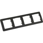 MASTER Рамка на 4 поста, черный