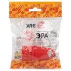 Вилка VX11-R-IP44 каучуковая c заземлением 16А IP44 с кольцом угловая красная