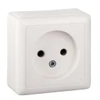 ХИТ Розетка наружная изоляционная пластина белый