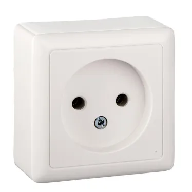 ХИТ Розетка наружная изоляционная пластина белый