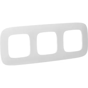 Valena ALLURE Рамка 3 поста белая универсальная