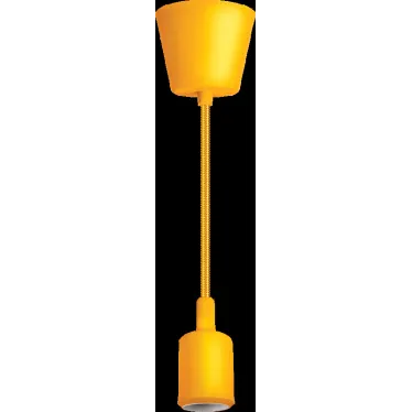 Светильник с проводом 1м.Е27 декор желтый