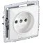 BRITE Розетка без заземления без защитных шторок 10А РС10-1-0-БрБ белый