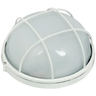 Светильник НПП1102 белый/круг с реш. 100Вт IP54 IEK