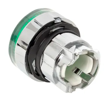 Механизм кнопки исполнительный XB4 зеленый плоский возвратный без фиксации с подсветкой PROxima