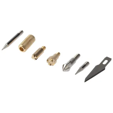 Паяльник с функцией выжигания + 6 насадок Лидер, жало Long life 230 В 30 Вт