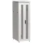 Шкаф напольный сетевой 19' LINEA N 38U 600х800мм передняя распашная перфорированная дверь задняя перфорированная серый