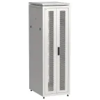 Шкаф напольный сетевой 19' LINEA N 38U 600х800мм передняя распашная перфорированная дверь задняя перфорированная серый