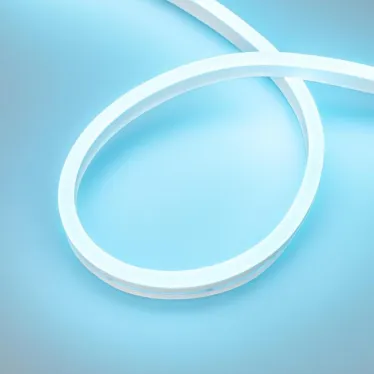 Лента герметичная AURORA-PS-A120-16x8мм 24V Azure (10 W/m, IP65, 2835, 5м) (Силикон)