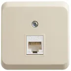 ЭТЮД Розетка компьютерная RJ45 наружная категория 5е кремовый