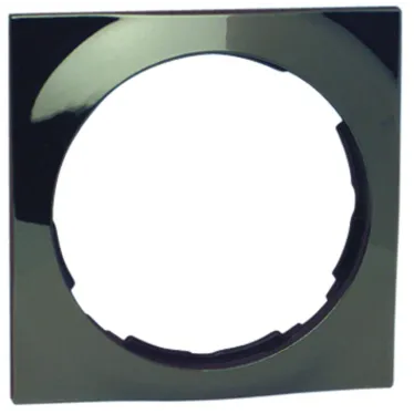 Рамка 1 пост, квадрат, S88, воронёная сталь