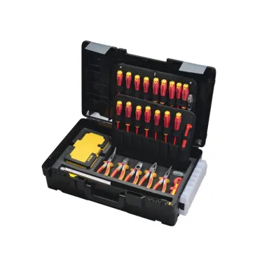 Набор инструментов для электромонтажника в кейсе, 78 предметов