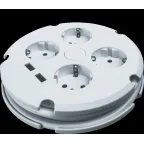 Удлинитель бытовой с заземлением с выключателем 2 USB, круглый, 1,5м