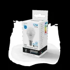 Лампа светодиодная LED 12 Вт 950 лм 6500К шар P45 холодный E14 AC 220В Elementary Gauss