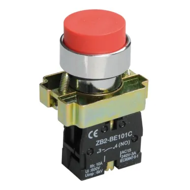 Кнопка управления LAY5-BL41 без подсветки красная