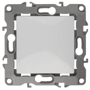 Кнопка 10АХ-250В Эра12 белый 12-1111-01