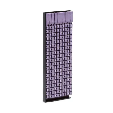 Маркер для кабеля сечением 1,5-2,5мм пустой фиолетовый (200 маркеров в упаковке)