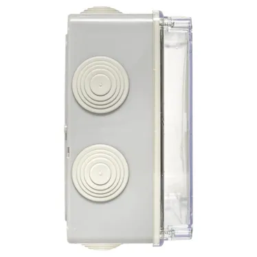 Коробка распаячная КМР-050-042пк пылевлагозащищенная 10 мембранных вводов уплотнительный шнур прозрачная крышка (190х140х70) PROxima