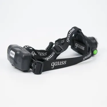 Фонарь светодиодный налобный 5 Вт 450 лм Черный IP44 аккумуляторный Li-ion 2400мАч GFL Gauss
