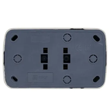 Розетка Минск 2-местная ОП 10А без заземления белая