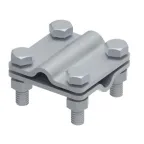 Соединитель крестовой 55х55 для параллельного, крестового и Т-образного соединения прутка диаметром 6-10 мм. Без разделительной пластины. Монтаж с помощью 4 винтов с шестигранной головкой M8X25 и 4 шестигранных гаек M8. Материал - горячеоцинкова