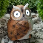 Эра Садовый светильник Филин рыжий на солнечной батарее, полистоун, 13 см ERAFYS01-11