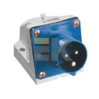 Вилка кабельная 32А 2Р+E IР44 на поверхность 220В 523