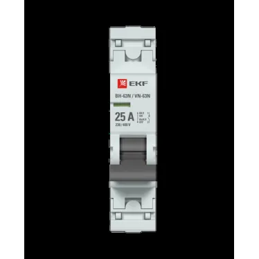 Выключатель нагрузки ВН-63N 1P 25А PROXIMA