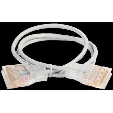 Патч-корд категория 110-110 5Е 3 метр PVC серый