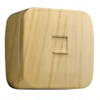 Розетка Phone одноместная ОП Минск светлое дерево