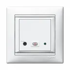 VALENA Рамка 1 пост горизонтальная белая