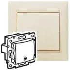 VALENA Кнопка с символом Звонок слоновая кость