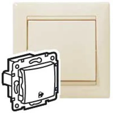 VALENA Кнопка с символом Звонок слоновая кость