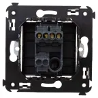 Avanti Выключатель одноклавишный, в стену, Черный квадрат