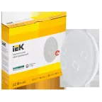 Светильник светодиодный ДПБ 2003 12Вт IP20 4000К круг белый IEK